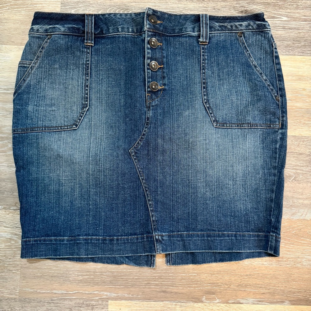 Lane Bryant denim Jean mini skirt size 18